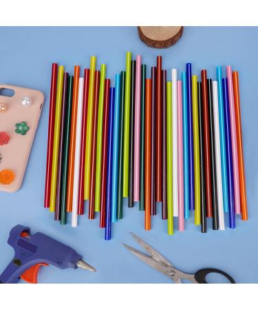 ENPOINT 8 Colored Hot Glue Sticks - 0.27 x 8 Mini Size Bulk Adhesive Sticks for Crafting & Repair - 36 Pack - Buy Online on GoSupps.com