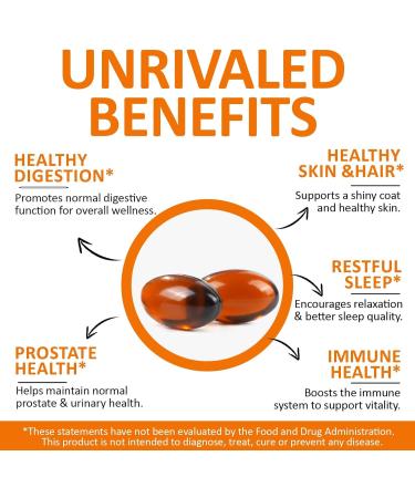 Ruduwu 300PCS Pumpkin Seed Oil Capsules 2 in 1 Pumpkin Seed Oil with Saw Palmetto for Hair Growth Skin Supplement Support Prostate Cold Pressed Heart | Non-GMO | Gluten Free - Buy Online on GoSupps.com