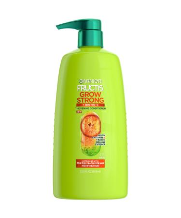 Garnier Fructis Grow Strong Thickening Conditioner for Fine Hair Biotin-C 32.3 Fl Oz 1 Count (Packaging May Vary) - Buy Online on GoSupps.com