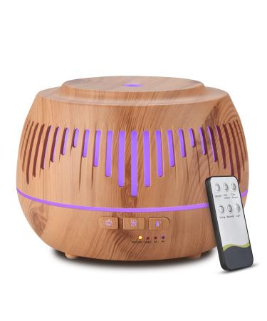 Aroma diffuser 500ml fragrance oil diffuse fragrance oil diffuser humidifier ultrasound diffuser aromatherapy wood grain sand dune 7 LED color change