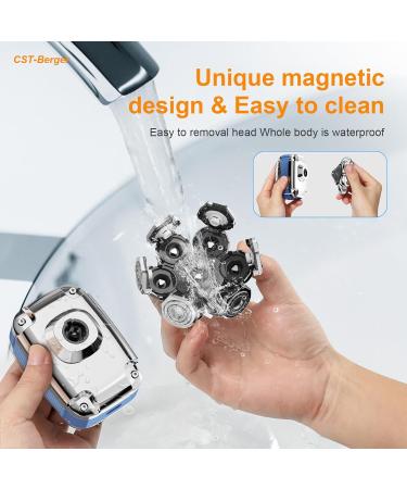 2024 Upgrade Head Shaver for Bald Men - 8-in-1 Electric Razor IPX7 Waterproof Grooming Kit with LED Display - Buy Online on GoSupps.com