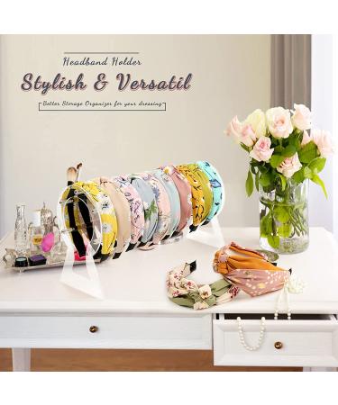 Oaoleer Clear Acrylic Headband Holder Organizer for Girls and Women - Perfect Gift Idea for Teen Girls - Jewelry Display Stand - Buy Online on GoSupps.com