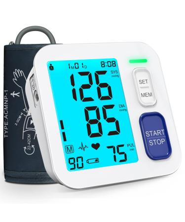 COCACIS Accurate Blood Pressure Monitors, Extra 21 Large Adjustable Upper Arm Blood Pressure Cuff, Oversized Operation Button & Large Display, Smart Blood Pressure Machine with USB Cable