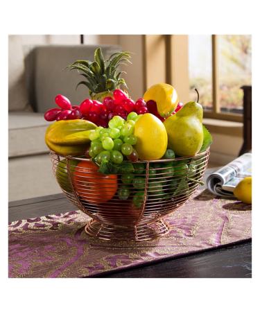 Stylish Fruit Basket Fruit Basket Fruit Bowl for Kitchen Counter Fruit Basket Serving Bowl Wire Fruit Dish for Fruits and Veggies Fruit Bowl (Color : Grey) (Grey N) of You
