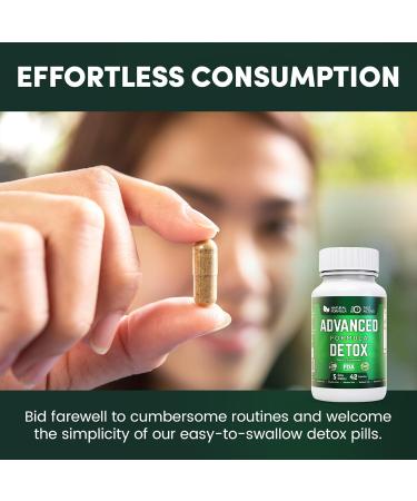Advanced Detox Cleanse - Natural Detox & Cleanse Supplement with Milk Thistle & Licorice - 126 Capsules - 3 Pack for Men & Women - International Shipping Available - Buy Online on GoSupps.com