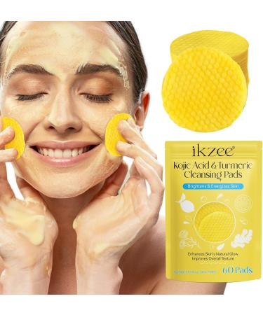 Turmeric Kojic Pads Turmeric Kojic Acid Exfoliating Cleansing Pads Exfoliating Unclog Pores Face Cleaning Pads - Buy Online on GoSupps.com