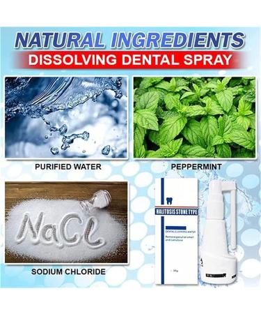Calculusfree Dissolving Dental Spray - Powerful Dental Calculus Remover & Mouth Refreshing Spray (3 PCs) | Intensive Stain Removal for Clean Teeth - Buy Online on GoSupps.com
