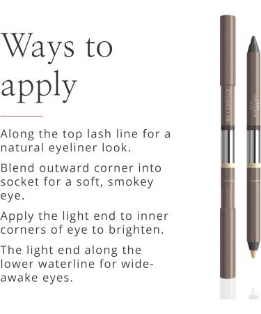 Studio Lift Long Wear Eyeliner 10ml High Pigmented & Smudge-Proof Eyeliner Pencil 3 in 1 Eye Pencil Highlighter & Shadow Best Eyeliner for Aged Skin - Buy Online on GoSupps.com
