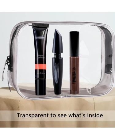 Transparent TSA Approved Toiletry Bags - 3 Pack Clear Travel Bags for Toiletries - Buy Online on GoSupps.com