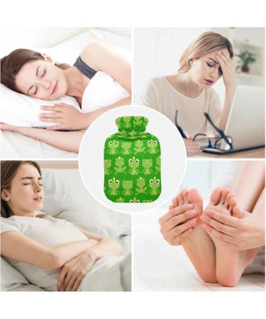 Hot Water Bottles with Frog Cover - 2L Pain Relief & Warmth for Cramps & Cold Feet - Buy Online on GoSupps.com