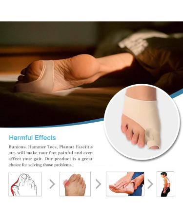 Toe Spreader Hallux Valgus Socks | Bunion Corrector & Toe Separator with Gel Pad Protection - Buy Online on GoSupps.com