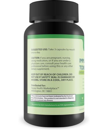 Immune Detox Toxibinder Pro | Natural Detox & Immune Support Supplement - Cleanse Toxins with Psyllium Vitamin C Ginger Zinc & Dandelion Root - Buy Online on GoSupps.com