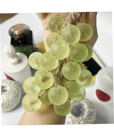 Blablablalu Grape Soap Exquisite Vivid Soap on a String Fragrant Home Decoration for Washing Hands Freshening Air or Decorating Yellow - Buy Online on GoSupps.com