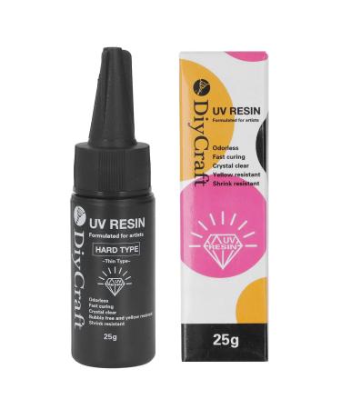 lvifloae High-transparency UV glue odorless long-lasting color stability fast curing speed UV resin glue 60g clear gel for jewelry making (I'm embarrassed)