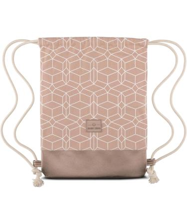 Shop Johnny Urban Noah Gym Bag - Stylish Cotton & Vegan Leather Sports Backpack for Men & Women - Durable Inside Pocket Rose Patterned Design - Buy Online on GoSupps.com