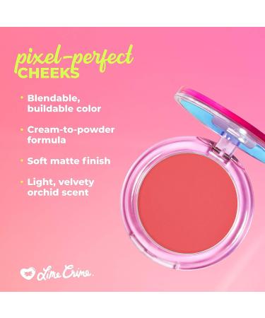 Lime Crime Softwear Blush - Buildable Warm Pink Shade - Vegan & Cruelty Free - 4.4g - Buy Online on GoSupps.com