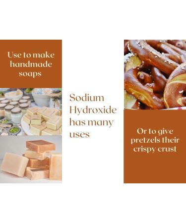 2 Pack of Sodium Hydroxide (Lye/Caustic Soda) - Food Grade/Kosher - 2kg / 4.4 lbs - Buy Online on GoSupps.com