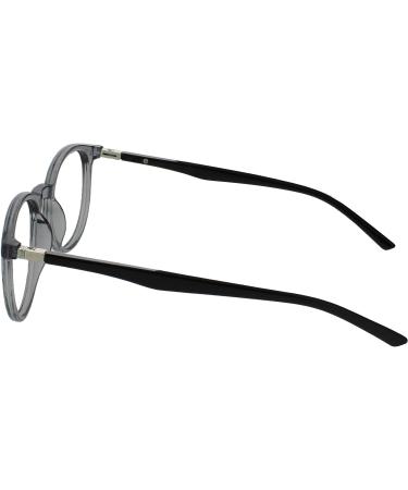 Shop Opulize Met 2 Pack Gray Black Reading Glasses - Stylish Large Round Eyewear for Men & Women with Spring Hinges - Clear Gray Front & Black Arms - Buy Online on GoSupps.com