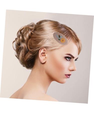 Beavorty 2 Pairs hairpin hair clips for girls vintage fabric hair accessory for women snap barrettes hair clip flowers fabric clips metal snap hair barrette women hair clip - Buy Online on GoSupps.com
