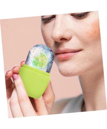 DOITOOL Silicone Face Ice Tray & Roller - Cold Facial Massage Tool - 11.5x7cm Green - Buy Online on GoSupps.com