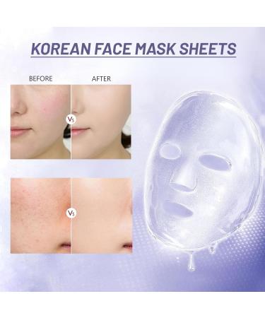 Niacinamide Sheet Mask Niacinamide & Hyaluronic Acid Face Mask Set Hydrating Face Mask Evens Skin Tone Face Masks Skincare Face Masks Beauty For Dehydrated Dull and Tired Skin 5PC - Buy Online on GoSupps.com