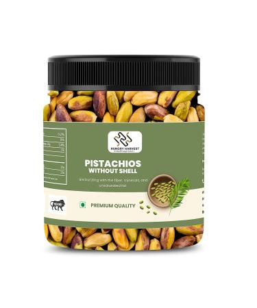Hungry Harvest Pistachio Kernels Shell 400 gms |Plain Unsalted Pistachio_Packing May Vary