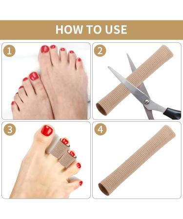 Buy Sibba 3-Piece Gel Toe Pillow Tubes | Breathable Toe Protectors & Cushions for Pain Relief | Sizes S M L | Chicken Eye Relief Skin Tone Options - Buy Online on GoSupps.com
