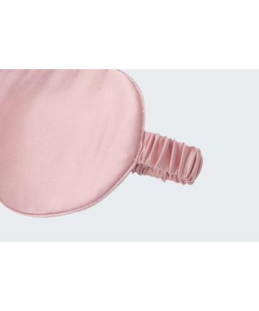 K meet Q Silk Sleep Mask for Men and Women - Luxury Elastic Strap Covered with Silk - Pink Pattern B - Buy Online on GoSupps.com
