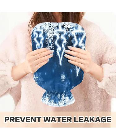 Shop KCLDECI 2L Hot Water Bottle with Blue Christmas Tree Cover | Foot Warmer & Pain Relief - Heat & Cold Therapy - Buy Online on GoSupps.com