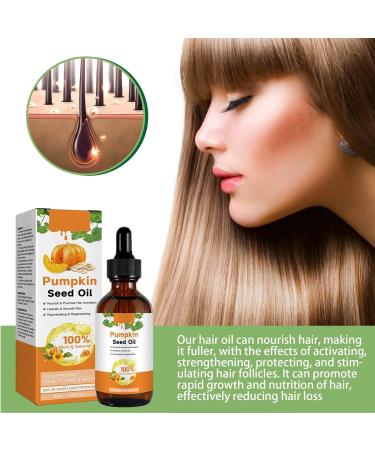  Goowafur Organic pumpkin oil for hair pumpkin seed oil for hair growth eyelashes and eyebrows skin massage hair oil natural organic pumpkin oil against - Buy Online on GoSupps.com
