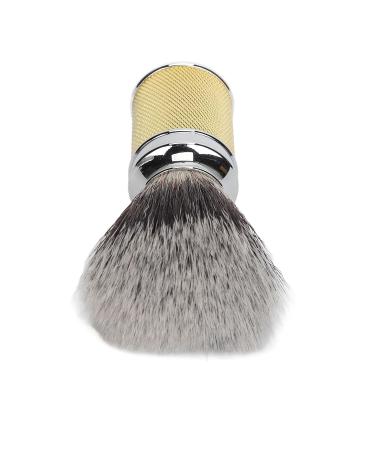 Saluaqui Gold Razor Brush for Men | Premium Shaving & Soap Brush | Curved Handle Synthetic Foam & Nylon Bar Brush - Buy Online on GoSupps.com