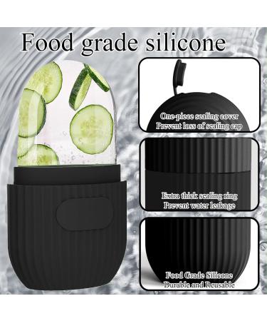 Buy Silicone Ice Roller Face Reusable Ice Roller for Smooth Skin & Illuminated Eyes (Black) | Perfect for Pore Reduction - Buy Online on GoSupps.com