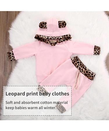 TMEOG Baby Boys Girls Hooded Sweatshirt & Pants Set - Pink, 12-18 Months - Buy Online on GoSupps.com