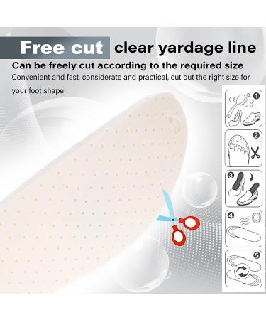 WLLHYF Memory Foam Insoles - Super Soft Shock Absorption Inserts for Men and Women - Relieve Foot Pain - Size 44-45 - Buy Online on GoSupps.com