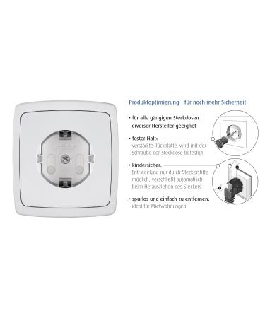 Reer 3245020 Socket Protector - Screwable White - 20 Pack | Safe International Shipping - Buy Online on GoSupps.com