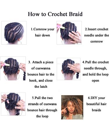 Kinky curly Crochet Hair 14 Inch Faux Locks Marlybob Crochet Hair twist For Women Short Curly Crochet Braids Hair Extension Jerry Curly Twist Hair Extensions Black 14inch/35cm 1B - Buy Online on GoSupps.com
