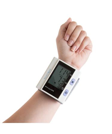 Automatic Wrist Blood Pressure Monitor with Digital LCD Display Screen- Fast BP and Pulse Monitoring and Adjustable Wrist Cuff by Bluestone