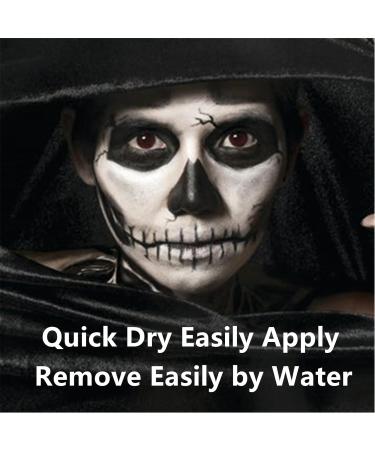 Go Ho Water Based Black Face Paint Stick - 1.06 Oz Non-toxic Cream Makeup for Adults & Children - Washable & Full-coverage Body Paint Stick for Theater, Halloween, SFX, Cosplay - Buy Online on GoSupps.com