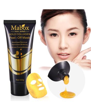 24K Gold Facial Mask - Anti-Aging Collagen Peel-Off Mask for Brightening & Firming Skin | Removes Blackheads & Discoloration - Buy Online on GoSupps.com