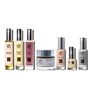 KPS Essentials Anti-Aging Routine - Full Skincare Regimen for Rejuvenation & Brightness - Enhances Elasticity Reduces Wrinkles Promotes Radiant & Youthful Complexion with Natural Ingredients