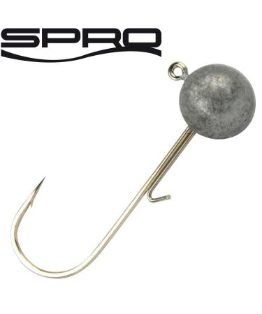Spro Round Jighead Jig 22 - Jighaken for rubber fish jig head for rubber baits jig heads for jigs & shads lead head lead heads size.1/0 / 7g / 4 pieces