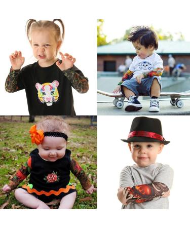 GTLZLZ Kids Temporary Tattoo Sleeve - 10PCS Fake Slip-On Arm Sunscreen Sleeves for UV Sun Protection and Cooling - Buy Online on GoSupps.com
