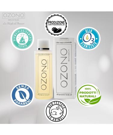OZONO H&B - Univeselle Body Oil with Ozonized Oil - MADE IN ITALY (200 ml) - Buy Online on GoSupps.com