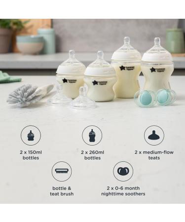 Tommee Tippee Natural Start Newborn Starter Set - Anti-Colic Baby Bottles with Breast-Like Teats - Buy Online on GoSupps.com