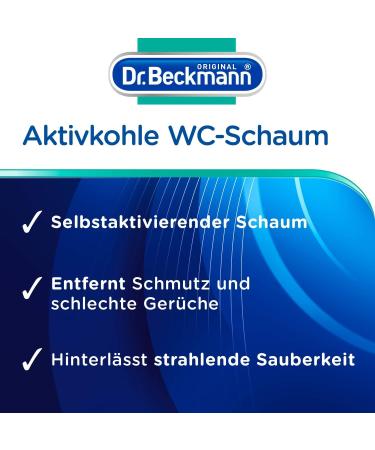 Dr. Beckmann Activated Carbon Toilet Foam - Self-Activating 9x100g Pack of 3 | Eco-Friendly Cleaning Solution for International Shipping - Buy Online on GoSupps.com