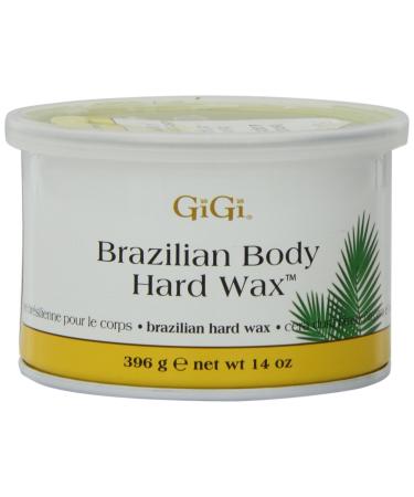 Gigi Tin Brazilian Body Hard Wax 14 Ounce (414ml) (3 Pack)
