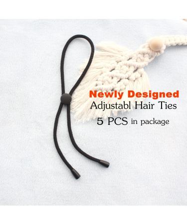 AICILY 5PCS NEW Adjustable Hair Ties Long Hair Holder Afro Puff Ponytail Ties Length Hairband for Women with Natrual Curly Hair Thick Loc Braided Hair No-Slip Design (Style-A-5PCS) Hot Style-A-5PCS - Buy Online on GoSupps.com