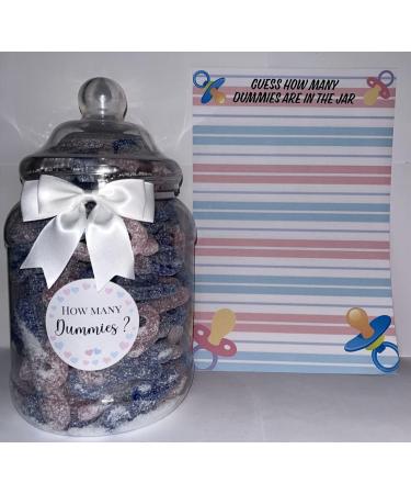 Baby Shower or Gender Reveal Guess How Many Dummies Sweets In The Jar Game 2.25l - Buy Online on GoSupps.com