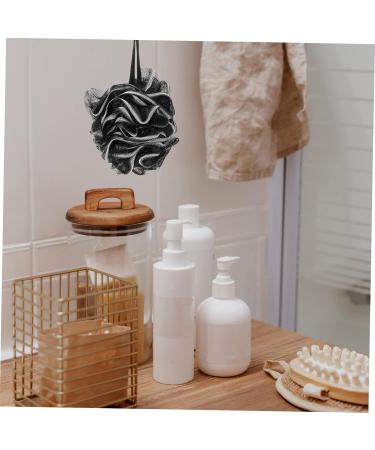 Buy NOLITOY 4pcs Black Bath Balls - Durable Mesh Loofah Scrubber Sponges for Men | Portable Body Wash Solution - Buy Online on GoSupps.com