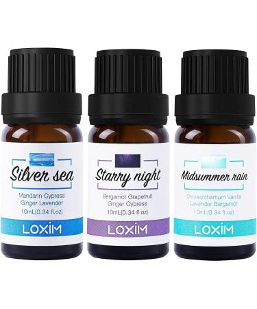 LOXIM Golden Bloom Essential Oil Set of 3 - Midsummer Rain Starry Night & Silver Sea | International Shipping - Buy Online on GoSupps.com